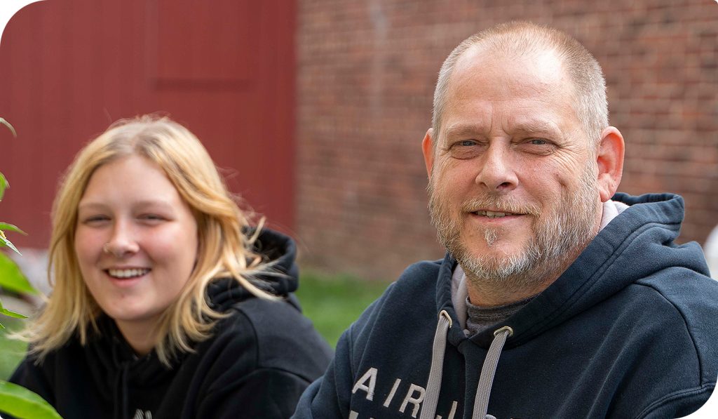 James and his daughter