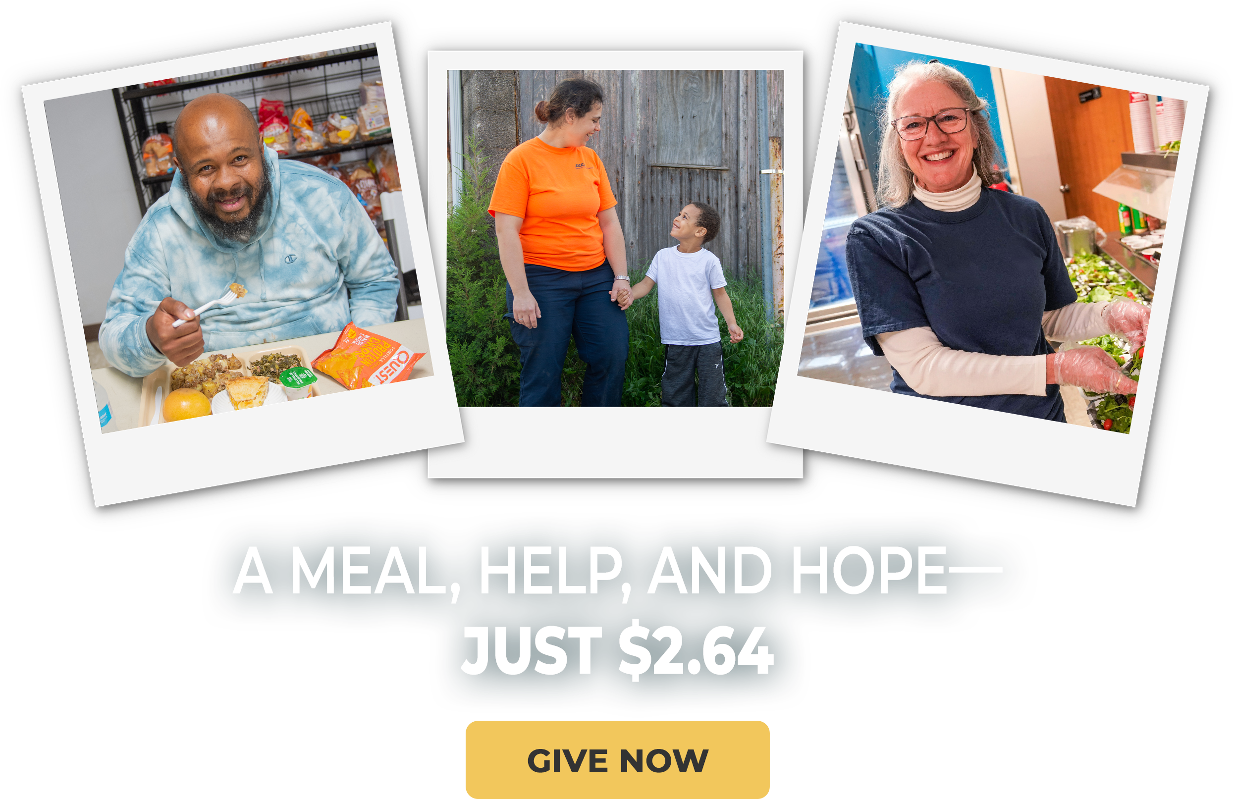 A Meal, Help, and Hope - Just $2.64